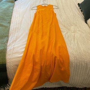 Ganni Orange Maxi Dress